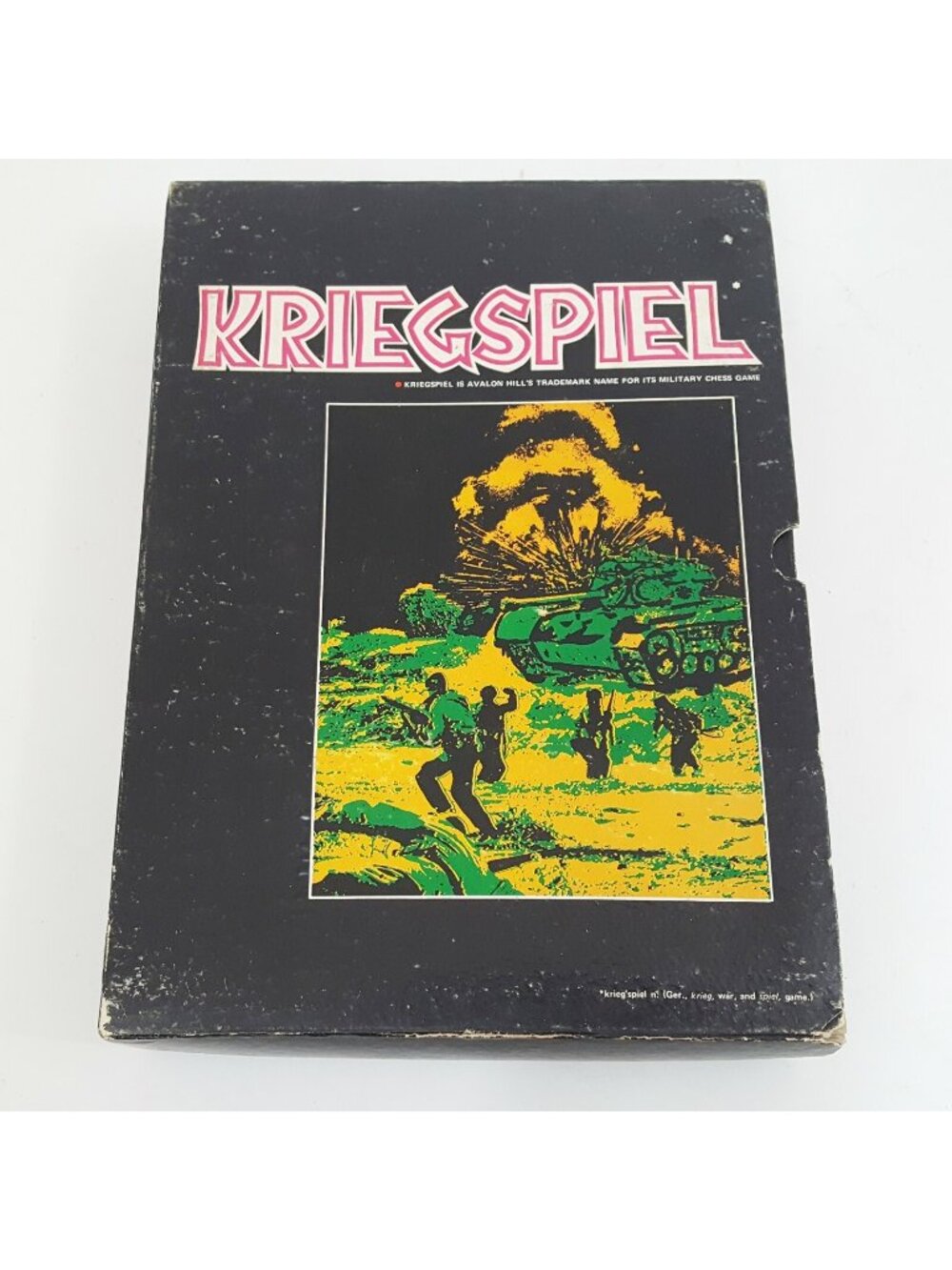 Kriegspiel Military Chess Wargame Avalon Hill 1970 Bookshelf Game 806 Punched